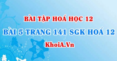 Bài 5 trang 141 SGK Hoá 12: Tính chất vật lí, tính chất hoá học của Sắt (Fe)